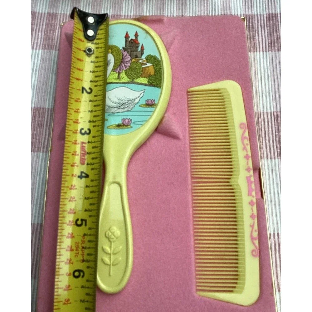 Avon Her Prettiness Brush & Comb Set Vintage Hair Child's Hair Care 1969 Boxed
